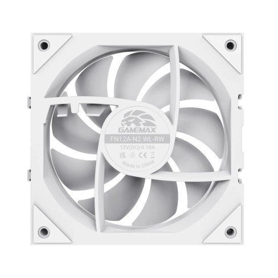 Комплект вентилатори Gamemax Fan Pack 3-in-1 3x120mm - FN12A-N2 WL-RW - Reverse, Daisy-Chain, A-RGB, White