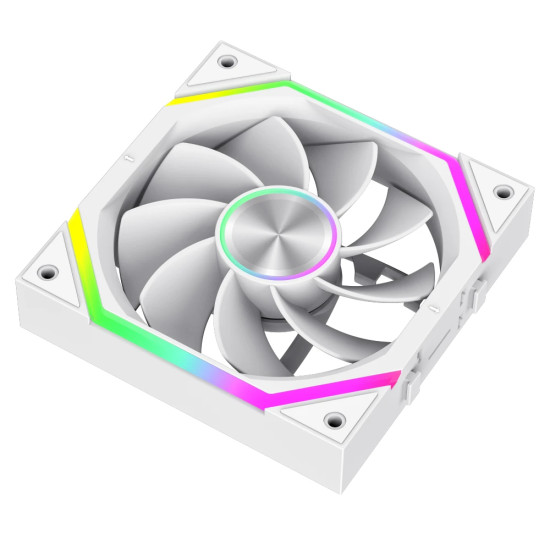 Комплект вентилатори Gamemax Fan Pack 3-in-1 3x120mm - FN12A-N2 WL-RW - Reverse, Daisy-Chain, A-RGB, White