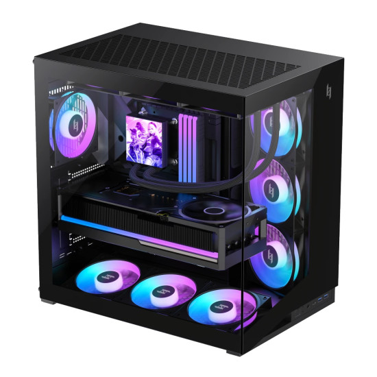 Кутия за компютър Gamemax Case ATX - NEX C56 BK