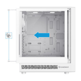 Кутия за компютър GameMax Storm, White