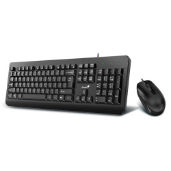 Комплект клавиатура и мишка Genius Keyboard and Mouse - KM-160 Black - AI, BG, USB