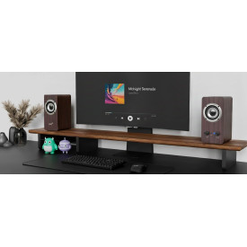 Тонколони Genius Speakers 2.0 - SP-HF400 - 10W RMS, Dark Brown