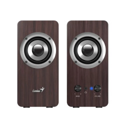Тонколони Genius Speakers 2.0 - SP-HF400 - 10W RMS, Dark Brown