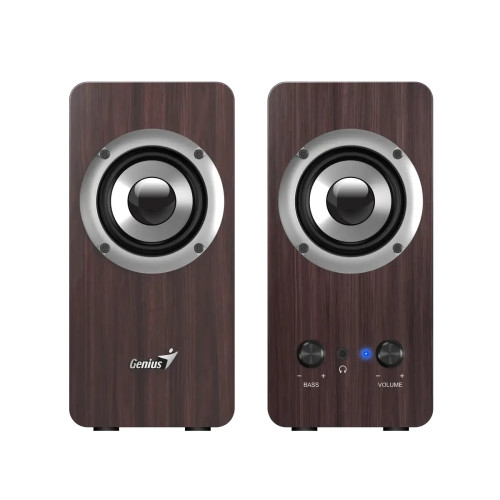Тонколони Genius Speakers 2.0 - SP-HF400 - 10W RMS, Dark Brown