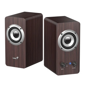 Тонколони Genius Speakers 2.0 - SP-HF400 - 10W RMS, Dark Brown