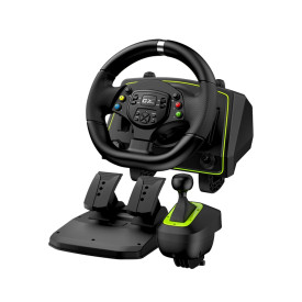 Волан Genius Racing Wheel with pedals SpeedMaster X2 - Gear shifter, Pedals, Dual-motor vibration