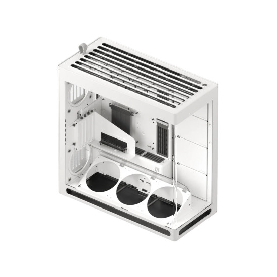 Кутия за компютър HAVN Case E-ATX - HS 420 VGPU Edition, White + PCIe Gen5 Riser
