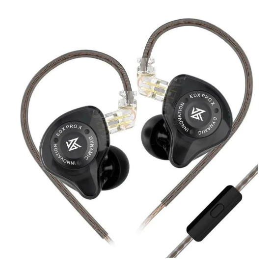 Слушалки KZ Hi-Fi In-Ear-Monitors - EDX PRO X Black Mic