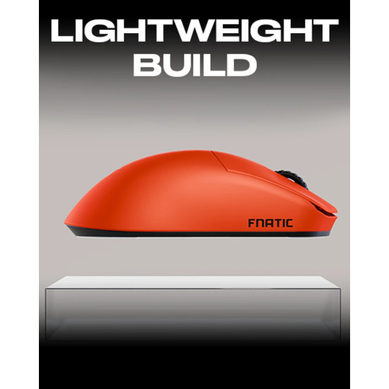 Безжична мишка Lamzu MAYA X 8K - Wireless Gaming Mouse - Fnatic Special Edition Orange