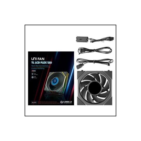 Вентилатор Lian Li Fan 120mm - UNI FAN TL LCD FLEX - Black