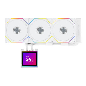 Водно охлаждане Lian Li Water Cooling HydroShift II LCD-S 360TL WHITE