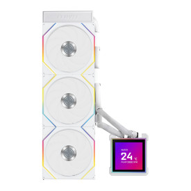 Водно охлаждане Lian Li Water Cooling HydroShift II LCD-S 360TL WHITE