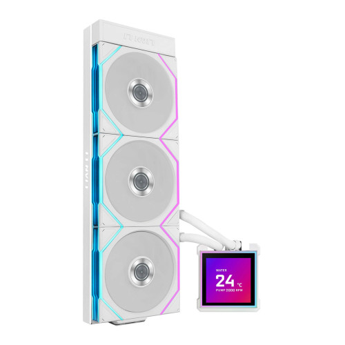Водно охлаждане Lian Li Water Cooling HydroShift II LCD-S 360TL WHITE