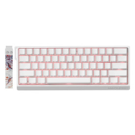 Клавиатура Madlions Professional Gaming Mechanical Keyboard MAD 60 HE Flagship - 8K, Magnetic Amber Pro Switches - White