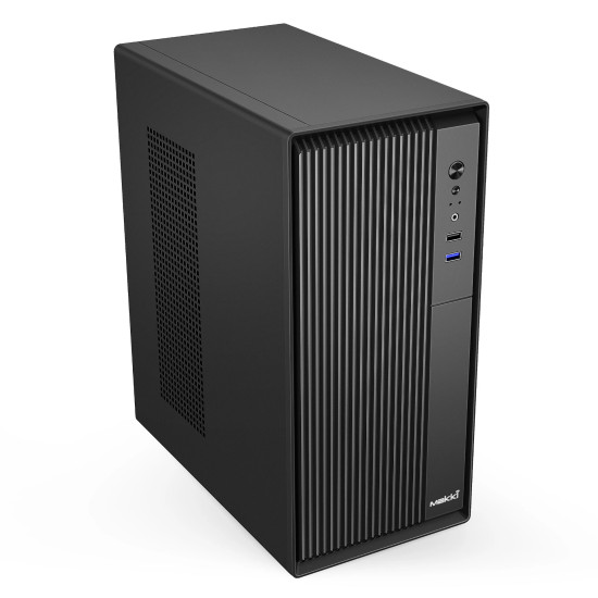 Кутия за компютър Makki MAKKI-0636BB-U3, ATX, mATX, Middle Tower, USB3.0, USB2.0, Audio, Mic