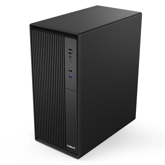 Кутия за компютър Makki MAKKI-0636BB-U3, ATX, mATX, Middle Tower, USB3.0, USB2.0, Audio, Mic