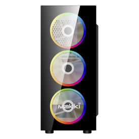 Кутия за компютър Makki Case ATX L10 aRGB - Remote/4 Fans