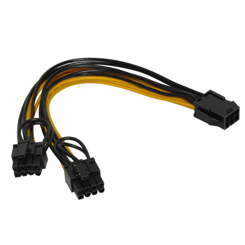 Кабел Makki Mining PCI-E Splitter 6pin -> 2x 8pin - MAKKI-CABLE-PCIE6-TO-2x8