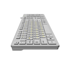 Клавиатура Makki Keyboard USB BG - Low profile Chocolate - KB-C14 White