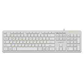 Клавиатура Makki Keyboard USB BG - Low profile Chocolate - KB-C14 White