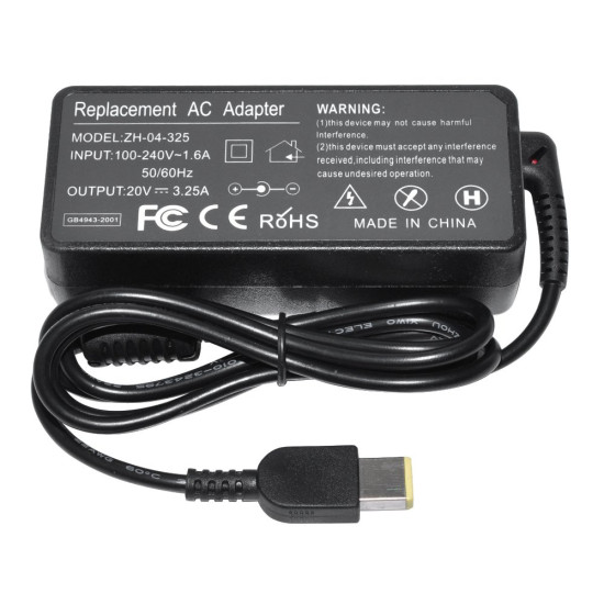 Зарядно за лаптоп Makki за Lenovo 20V 3.25A 65W Square with pin - MAKKI-NA-LE-16