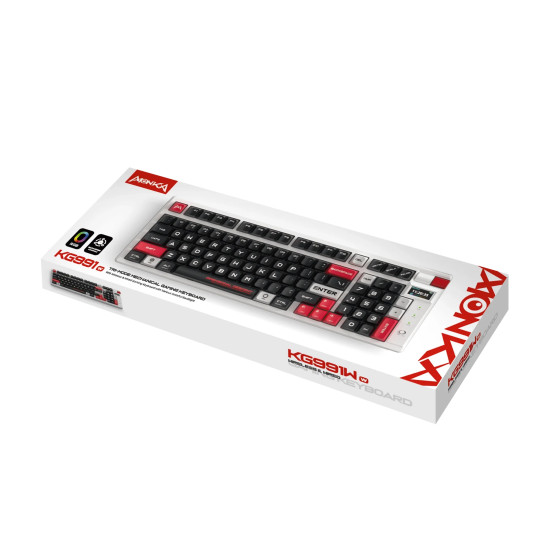 Безжична клавиатура Marvo Wireless Gaming Mechanical keyboard Monka Storm KG991W - Bluetooth 5.0, 97 keys