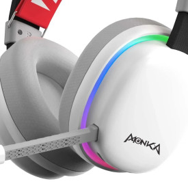 Безжични слушалки Marvo Gaming Headphones Monka Echo RS - Bluetooth, 2.4G, RGB - MARVO-HG9070W