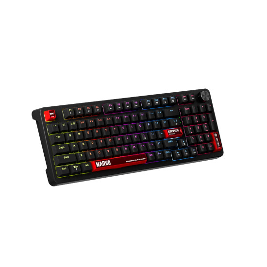 Клавиатура Marvo Gaming Mechanical Keyboard Arma 98 KG937 - 1K, TNT Peach Switches [Linear], (English US)