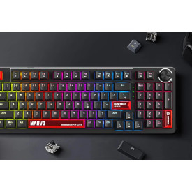 Клавиатура Marvo Gaming Mechanical Keyboard Arma 98 KG937 - 1K, TNT Peach Switches [Linear], (English US)