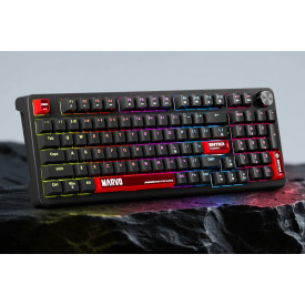 Клавиатура Marvo Gaming Mechanical Keyboard Arma 98 KG937 - 1K, TNT Peach Switches [Linear], (English US)