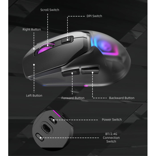 Мишка Marvo FIT PRO Mouse, Black