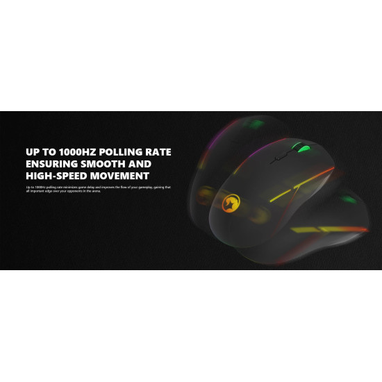 Мишка Marvo Gaming Mouse G924 RGB - 10000dpi, 1000Hz, programmable