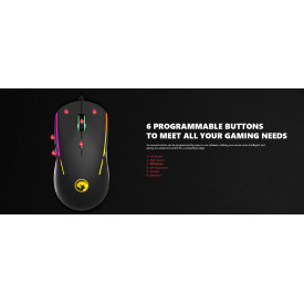 Мишка Marvo Gaming Mouse G924 RGB - 10000dpi, 1000Hz, programmable