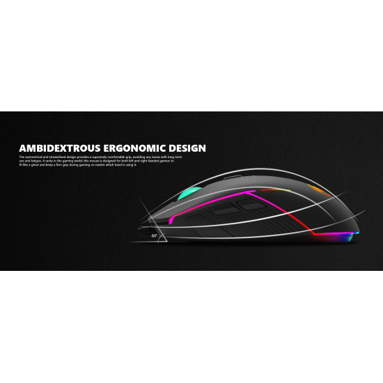 Мишка Marvo Gaming Mouse G924 RGB - 10000dpi, 1000Hz, programmable
