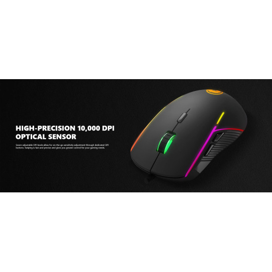 Мишка Marvo Gaming Mouse G924 RGB - 10000dpi, 1000Hz, programmable