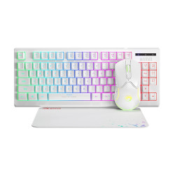 Комплект клавиатура и мишка Marvo Gaming COMBO CM310 3-in-1 White - Keyboard, Mouse 1000 Hz, Mousepad