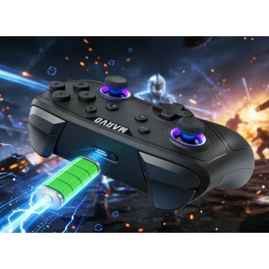 Безжичен контролер Marvo Gamepad Pact 60 GT-80 - PS4, Wireless, Vibration