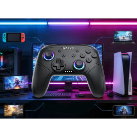 Безжичен контролер Marvo Gamepad Pact 60 GT-80 - PS4, Wireless, Vibration