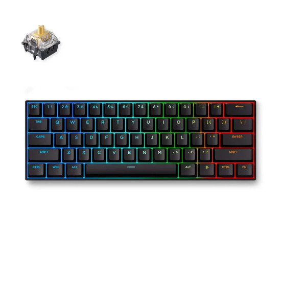 Клавиатура MCHOSE Gaming Mechanical Keyboard Ace 60 Pro - 8K, KTEK Magnetic Switch [Linear] (English US), Black