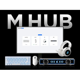Безжична мишка MCHOSE A5 V3 Black - Ultralight 8K Wireless Mouse, Omron Mechanical Switches