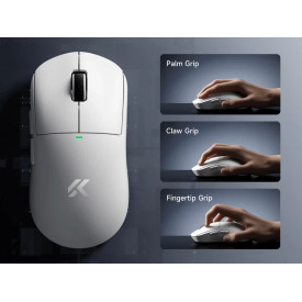 Безжична мишка MCHOSE A5 V3 Black - Ultralight 8K Wireless Mouse, Omron Mechanical Switches