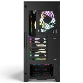 Кутия за компютър Montech AIR 1000 PREMIUM, Mid-tower Case, TG, 2 Front Panels, 4x120mm ARGB Fans, Black