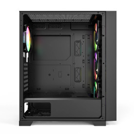 Кутия за компютър Montech AIR 1000 PREMIUM, Mid-tower Case, TG, 2 Front Panels, 4x120mm ARGB Fans, Black