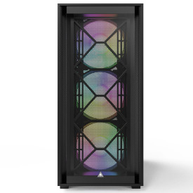 Кутия за компютър Montech AIR 1000 PREMIUM, Mid-tower Case, TG, 2 Front Panels, 4x120mm ARGB Fans, Black
