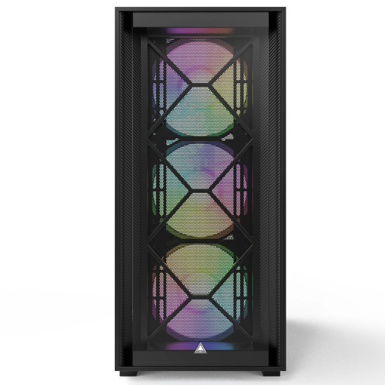 Кутия за компютър Montech AIR 1000 PREMIUM, Mid-tower Case, TG, 2 Front Panels, 4x120mm ARGB Fans, Black