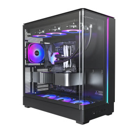 Кутия за компютър Montech Case ATX - KING 45 PRO, Black - 4x120mm A-RGB, USB-C