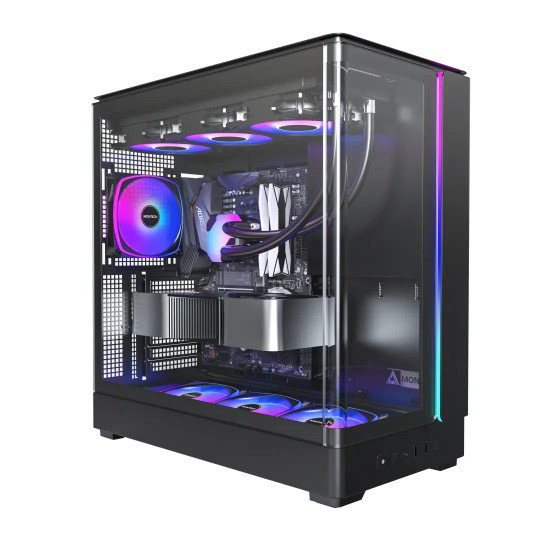 Кутия за компютър Montech Case ATX - KING 45 PRO, Black - 4x120mm A-RGB, USB-C