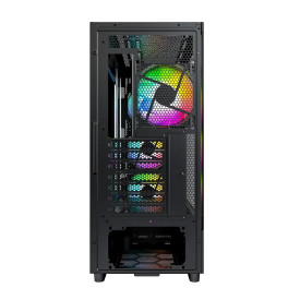 Кутия за компютър Montech Case mATX - X5 (B) - 4 A-RGB fans, USB-C