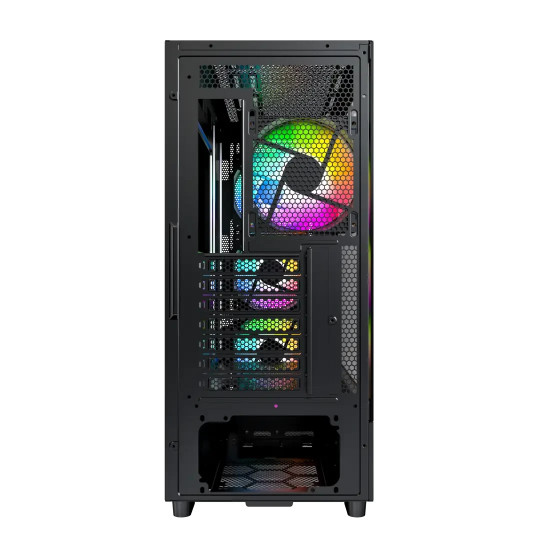 Кутия за компютър Montech Case mATX - X5 (B) - 4 A-RGB fans, USB-C