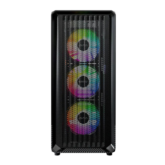 Кутия за компютър Montech Case mATX - X5 (B) - 4 A-RGB fans, USB-C